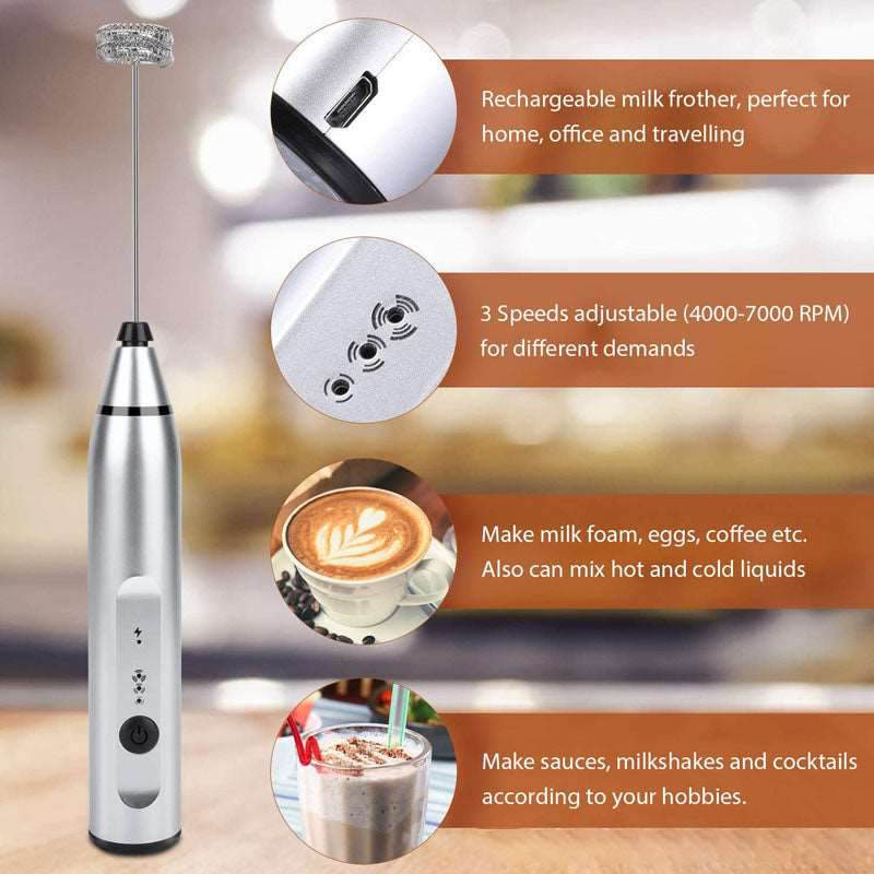 Handheld Electric Milk Blender Battery Power Automatic Milk Frother Milk  Foamer for Egg Coffee - China Milk Frother and Frother price