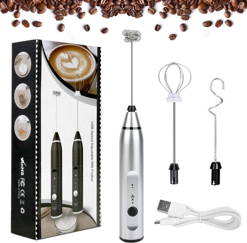 Small Electric Egg Beater & Coffee/milk Mixer: Usb Charging, 2